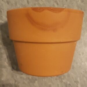 Terracotta Clay Plant Pot - Orange